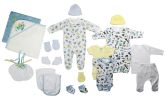 Newborn Baby Boy 19 Pc Layette Baby Shower Gift Set