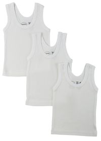 White Tank Top 3 Pack (Color: White, size: medium)