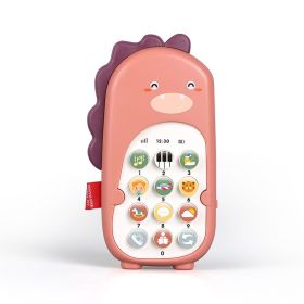 Early education simulation mobile phone (Color: Pink)