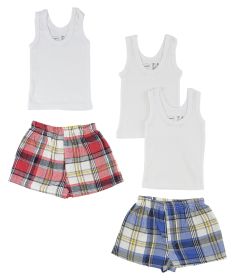 Infant Tank Tops and Boxer Shorts (Color: White, size: medium)