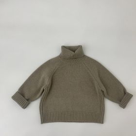 Children's Sweater Solid Color Hoodie (Option: Gray-80cm)