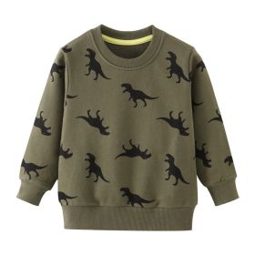 Children's Autumn Clothing Long Sleeve Boy Cartoon Cotton Crew Neck Sweater (Option: 9043-2T 90cm)