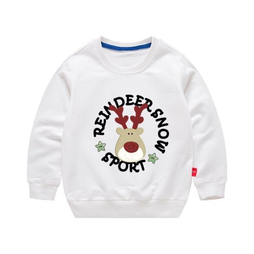 Children's Sweater Korean Style Sweatshirt Boys' Round Neck