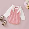 Baby Girl False Lace Design Knitted Onesies