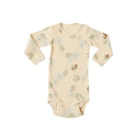 Baby Girl Floral Pattern Cotton Onesies With Pant 1 Pieces Sets (Color: Green, Size/Age: 73 (6-9M))