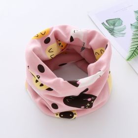 Baby Neck Scarf For Boys And Girls (Option: Pink Kitten)